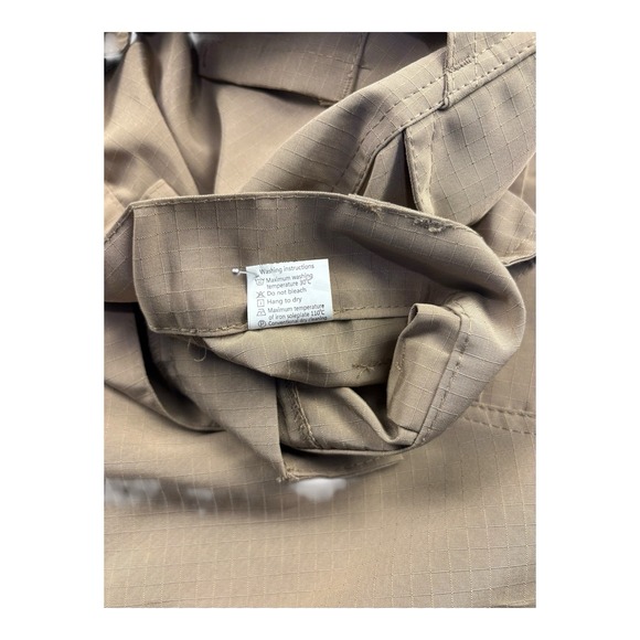 Tactical Outdoor Hiking Pants XL Khaki Ripstop Zip Pockets NWT - Picture 3 of 11